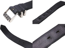 Load image into Gallery viewer, CHROME HEARTS クロムハーツ 3ピース ケルティックローラーベルト レザー シルバ−925 サイズ38 美品 中古 57445