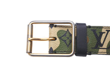 Load image into Gallery viewer, LOUIS VUITTON ルイヴィトン ベルト サンチュール・モノグラモフラージュ 村上隆 サイズ90 M9646U ゴールド金具 美品 中古 57446