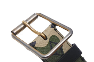 LOUIS VUITTON ルイヴィトン ベルト サンチュール・モノグラモフラージュ 村上隆 サイズ90 M9646U ゴールド金具 美品 中古 57446