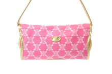 Load image into Gallery viewer, CELINE セリーヌ ショルダーバッグ ワンショルダー マカダム柄 ピンク キャンバス CE00/34 ゴールド金具 美品 中古 57466