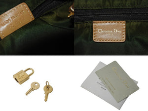 Christian Dior クリスチャンディオール ハンドバッグ トロッター PZ0012 ブラウン ゴールド金具 良品 中古 57468
