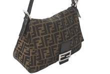 Load image into Gallery viewer, FENDI フェンディ ショルダーバッグ マンマバケット ズッカ柄 キャンバス ブラウン シルバー金具 美品 中古 57469