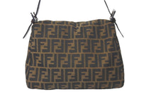Load image into Gallery viewer, FENDI フェンディ ショルダーバッグ マンマバケット ズッカ柄 キャンバス ブラウン シルバー金具 美品 中古 57469