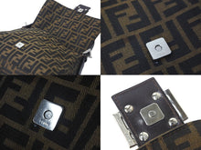 Load image into Gallery viewer, FENDI フェンディ ショルダーバッグ マンマバケット ズッカ柄 キャンバス ブラウン シルバー金具 美品 中古 57469