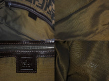 Load image into Gallery viewer, FENDI フェンディ ショルダーバッグ マンマバケット ズッカ柄 キャンバス ブラウン シルバー金具 美品 中古 57469