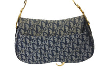 Load image into Gallery viewer, Christian Dior クリスチャンディオール ショルダーバッグ トロッター ダブルサドル ネイビー RU0091 良品 中古 57475