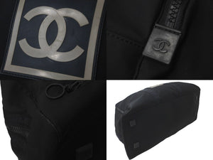 CHANEL シャネル ボストンバッグ 旅行バッグ スポーツライン ココマーク 7番台 2002年 A19976 ナイロン ブラック 美品 中古 57481