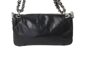 極美品 CHANEL シャネル ショルダーバッグ ラムスキン ココマーク ラムスキン 14番台 シルバー金具 中古 57485