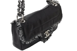 極美品 CHANEL シャネル ショルダーバッグ ラムスキン ココマーク ラムスキン 14番台 シルバー金具 中古 57485