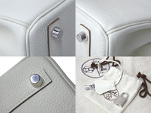 Load image into Gallery viewer, 新品未使用 HERMES エルメス ハンドバッグ バーキン25 マッシュルーム シルバー金具 トゴ B刻印 中古 57500