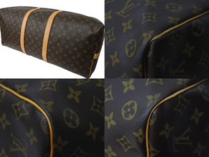 LOUIS VUITTON ルイヴィトン ボストンバッグ キーポル バンドリエール 60 モノグラム ブラウン M41412 美品 中古 57521