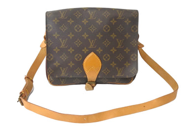LOUIS VUITTON ルイヴィトン ショルダーバッグ M51253 カルトシエール モノグラム ブラウン ゴールド金具 良品 中古 57525