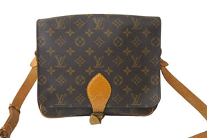 LOUIS VUITTON ルイヴィトン ショルダーバッグ M51253 カルトシエール モノグラム ブラウン ゴールド金具 良品 中古 57525