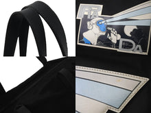 画像をギャラリービューアに読み込む, PRADA プラダ トートバッグ 2WAY コミックパッチ トライアングルロゴ ブラック 2VG024 シルバー金具 美品 中古 57528 