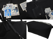 画像をギャラリービューアに読み込む, PRADA プラダ トートバッグ 2WAY コミックパッチ トライアングルロゴ ブラック 2VG024 シルバー金具 美品 中古 57528 
