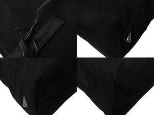 PRADA プラダ トートバッグ 2WAY コミックパッチ トライアングルロゴ ブラック 2VG024 シルバー金具 美品 中古 57528 