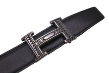 Load image into Gallery viewer, HERMES エルメス ベルト バックル トゥアレグ族 ボックスカーフ トゴ サイズ100 ブラック ブラウン シルバー金具 美品 中古 57546