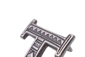 HERMES エルメス ベルト バックル トゥアレグ族 ボックスカーフ トゴ サイズ100 ブラック ブラウン シルバー金具 美品 中古 57546