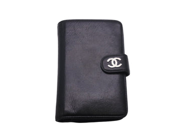 CHANEL シャネル セブルガライン 二つ折り財布 ミドルウォレット キャビアスキン ココマーク 15番台 ブラック 美品 中古 57548