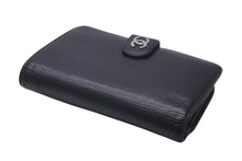Load image into Gallery viewer, CHANEL シャネル セブルガライン 二つ折り財布 ミドルウォレット キャビアスキン ココマーク 15番台 ブラック 美品 中古 57548
