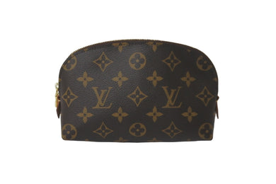 LOUIS VUITTON ルイヴィトン 化粧ポーチ ポシェット・コスメティック PM モノグラム M47515 ゴールド金具 美品 中古 57549