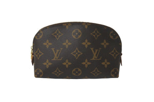 LOUIS VUITTON ルイヴィトン 化粧ポーチ ポシェット・コスメティック PM モノグラム M47515 ゴールド金具 美品 中古 57549