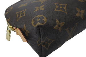 LOUIS VUITTON ルイヴィトン 化粧ポーチ ポシェット・コスメティック PM モノグラム M47515 ゴールド金具 美品 中古 57549