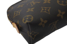 Load image into Gallery viewer, LOUIS VUITTON ルイヴィトン 化粧ポーチ ポシェット・コスメティック PM モノグラム M47515 ゴールド金具 美品 中古 57549