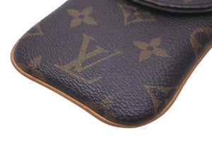 LOUIS VUITTON ルイヴィトン アクセサリーポーチ エテュイ・テレフォンヌMM モノグラム M66546 ゴールド金具 美品 中古 57550