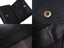 Load image into Gallery viewer, GUCCI グッチ 三つ折り財布 ウォレット 474746 CAO0G 5729 GGマーモント ダブルGロゴ レザー ブラック ゴールド 美品 中古 57552