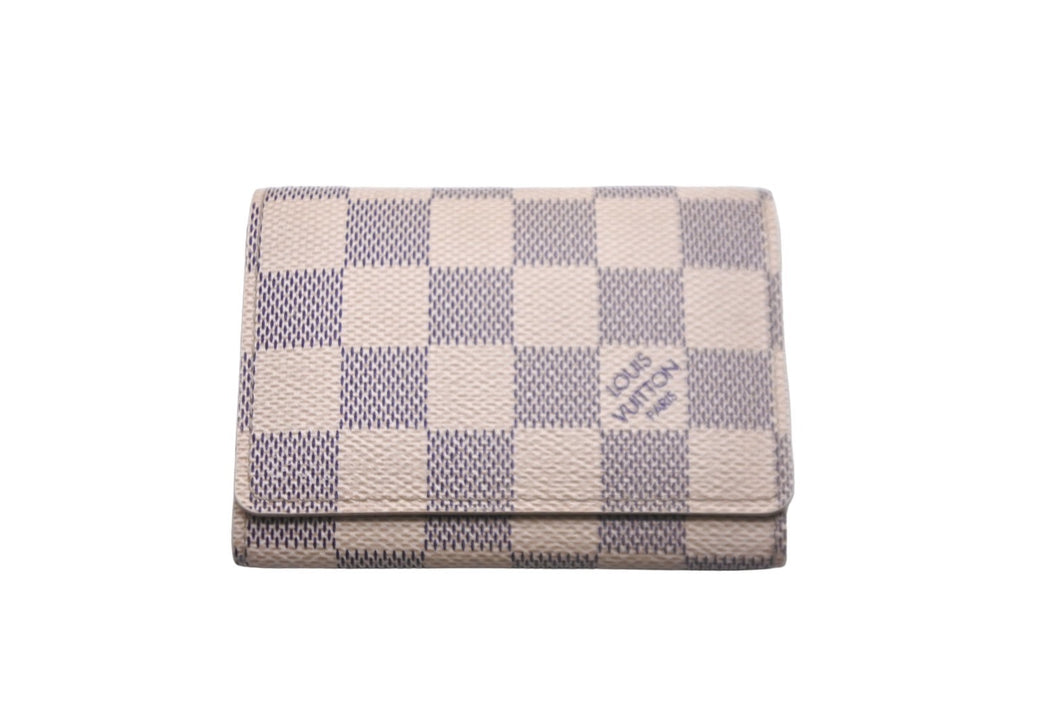 LOUIS VUITTON ルイヴィトン ダミエアズール アンヴェロップ カルト ドゥ ヴィジット 名刺入れ N61746 美品 中古 57554