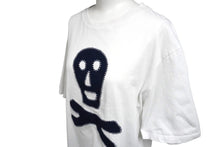 Load image into Gallery viewer, LOEWE ロエベ 半袖Ｔシャツ 18SS スカルパッチ バックロゴ ホワイト コットン サイズM 中古 57559
