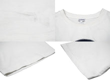 Load image into Gallery viewer, LOEWE ロエベ 半袖Ｔシャツ 18SS スカルパッチ バックロゴ ホワイト コットン サイズM 中古 57559