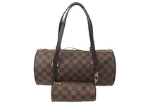 Load image into Gallery viewer, 極美品 LOUIS VUITTON ルイヴィトン ハンドバッグ パピヨン30 ダミエキャンバス N51303 ブラウン ゴールド金具 中古 57569