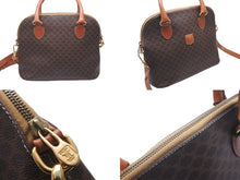 Load image into Gallery viewer, CELINE セリーヌ ハンドバック ボリード型 マカダム マカダム柄 M14 ブラウン ヴィンテージ 美品 中古 57573