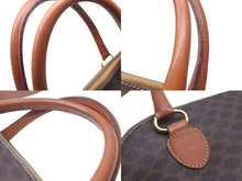 Load image into Gallery viewer, CELINE セリーヌ ハンドバック ボリード型 マカダム マカダム柄 M14 ブラウン ヴィンテージ 美品 中古 57573