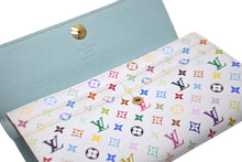 Load image into Gallery viewer, LOUIS VUITTON ルイヴィトン 長財布 ポルトフォイユ サラ 村上隆 モノグラム M93746 マルチカラー 美品 中古 57578