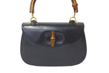 Load image into Gallery viewer, GUCCI グッチ バンブー 2WAY ショルダーバッグ 000 1227 0688 ブラック レザー ゴールド金具 ワンショルダー 美品 中古 57590