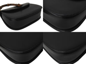GUCCI グッチ バンブー 2WAY ショルダーバッグ 000 1227 0688 ブラック レザー ゴールド金具 ワンショルダー 美品 中古 57590