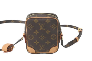 極美品 LOUIS VUITTON ルイヴィトン ショルダーバッグ ゲーム オン パナム モノグラム ブラウン ハート M57450 中古 57602
