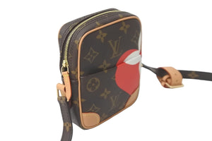 極美品 LOUIS VUITTON ルイヴィトン ショルダーバッグ ゲーム オン パナム モノグラム ブラウン ハート M57450 中古 57602