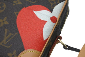 極美品 LOUIS VUITTON ルイヴィトン ショルダーバッグ ゲーム オン パナム モノグラム ブラウン ハート M57450 中古 57602