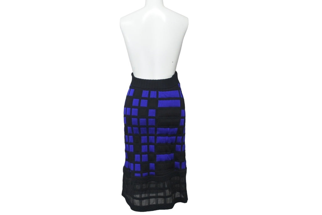 CHANEL シャネル スカート ワンピース ブロックチューブ ブラック ネイビー サイズ34 美品 中古 57606