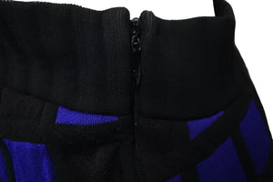 CHANEL シャネル スカート ワンピース ブロックチューブ ブラック ネイビー サイズ34 美品 中古 57606