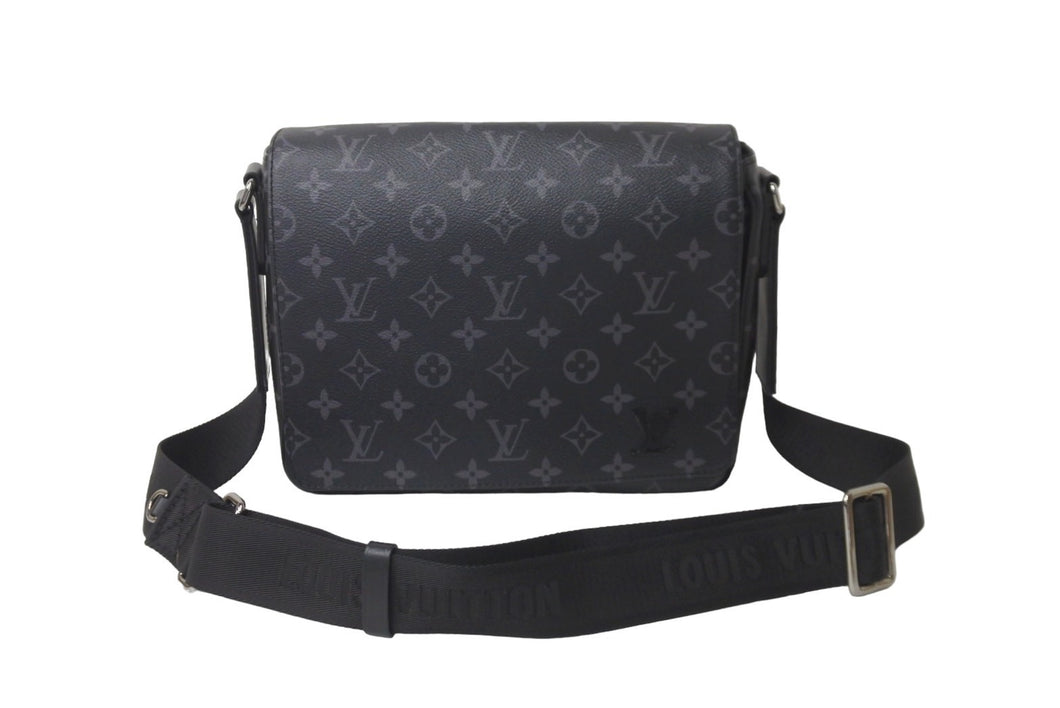 LOUIS VUITTON ルイヴィトン ショルダーバッグ M44000 モノグラムエクリプスキャンバス ブラック シルバー金具 美品 中古 57620