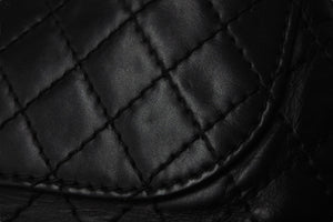 CHANEL シャネル チェーンリュック デイパック ココマーク マトラッセ 17番台 2013 ラムスキン ブラック シルバー 美品 中古 57630