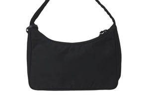 極美品 PRADA プラダショルダーバッグ ホーボー RE-EDITION 1NE515 ナイロン ブラック シルバー金具 中古 57631 