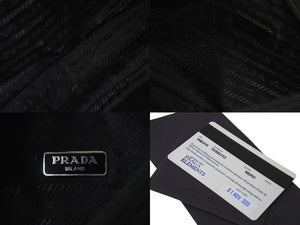 極美品 PRADA プラダショルダーバッグ ホーボー RE-EDITION 1NE515 ナイロン ブラック シルバー金具 中古 57631 