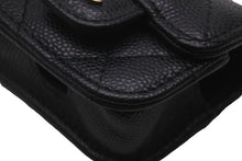 Load image into Gallery viewer, CHANEL シャネル AIR PODS ケース ココマーク マトラッセ AP1739 31番台 キャビアスキン ブラック ゴールド金具 美品 中古 57639