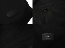 画像をギャラリービューアに読み込む, FENDI フェンディ リュック デイパック モンスターバッグバグズ 7VZ012 ナイロン ブラック イエロー シルバー金具 美品 中古 57645 
